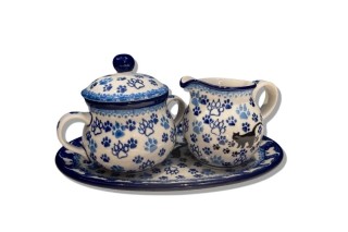 035 286 301 Bunzlau Roomstel Kleine Suikerpot&Melkkannetje 1771X